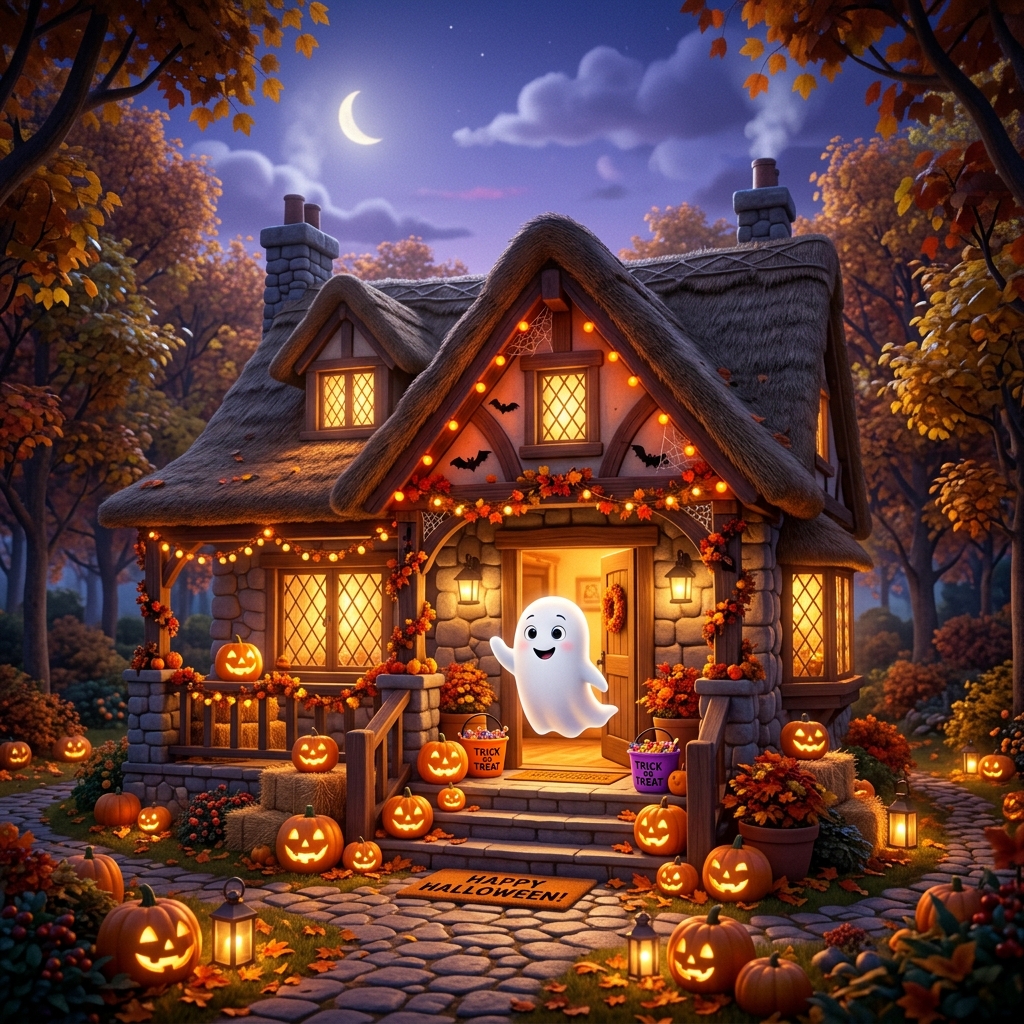 Przyjazny dom na Halloween - Dołącz do wieczornej przygody